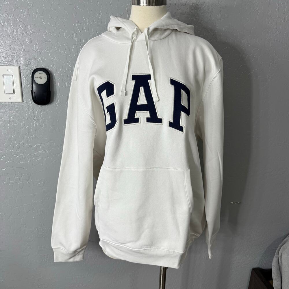 Relaxed Gap Logo Hoodie, Carls Stone Beige, XL, 681925